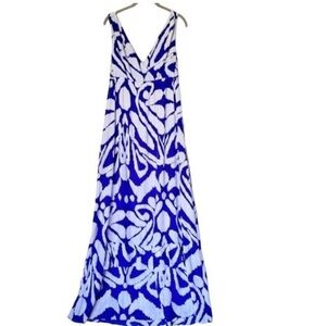 Banana Republic Dress with white and blue print - cute summer dress